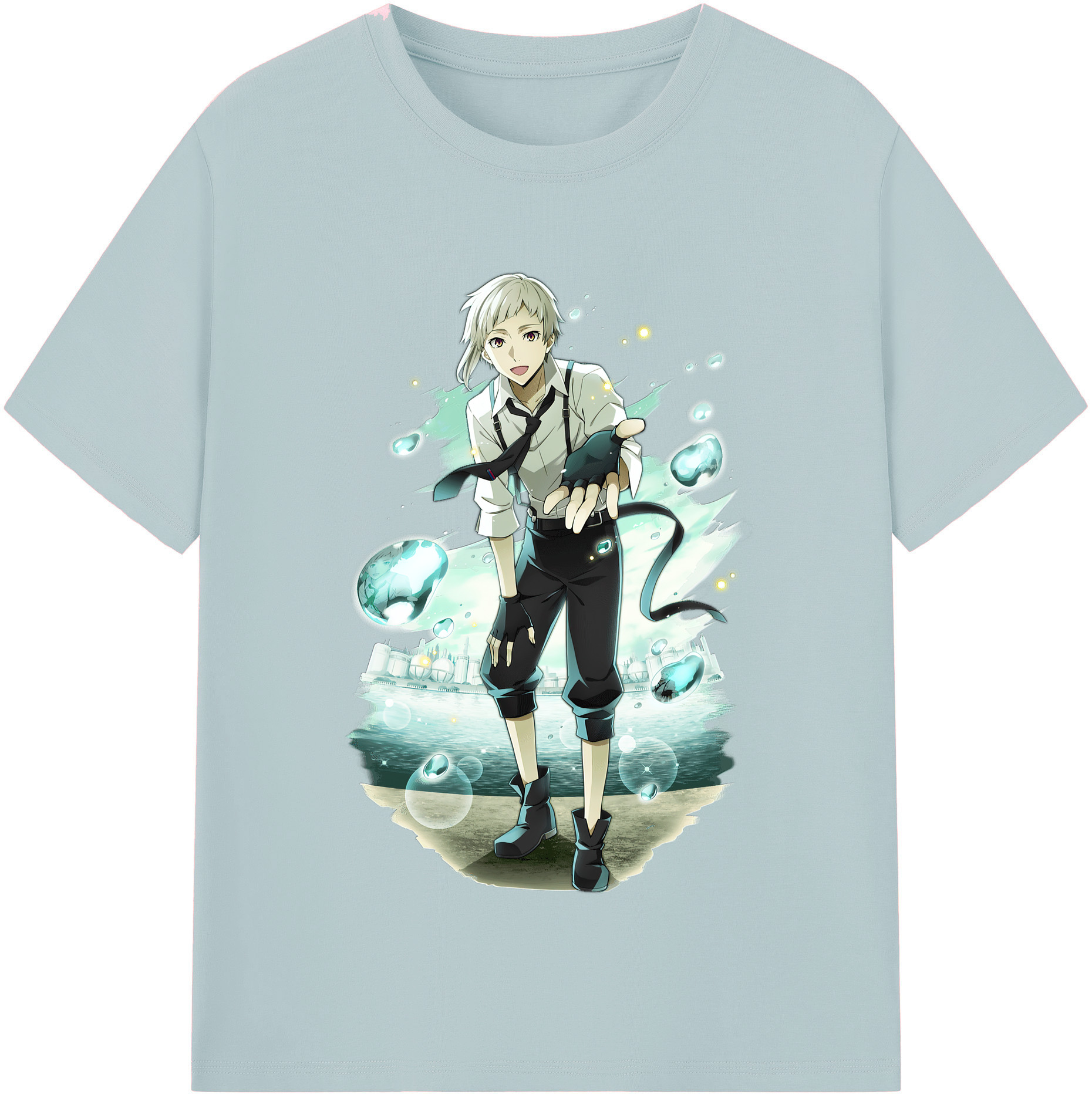 （画像用） 文豪ストレイドッグス Bungo Stray Dogs 綿100％半袖Tシャツ（フロントプリント）